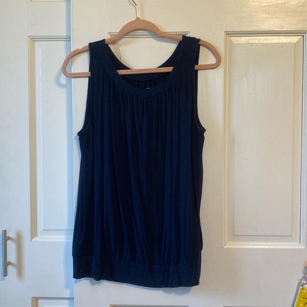 Navy Blue Loft Large Tank Top